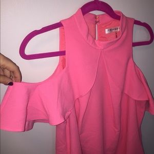 Shoulder cut out dress